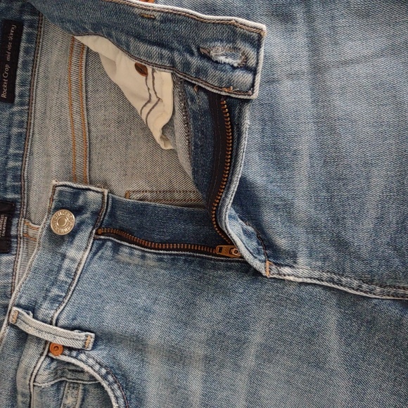 Citizens Of Humanity Size 25 Rocket Crop Midrise Skinny Distressed Blue Jeans - Picture 12 of 16